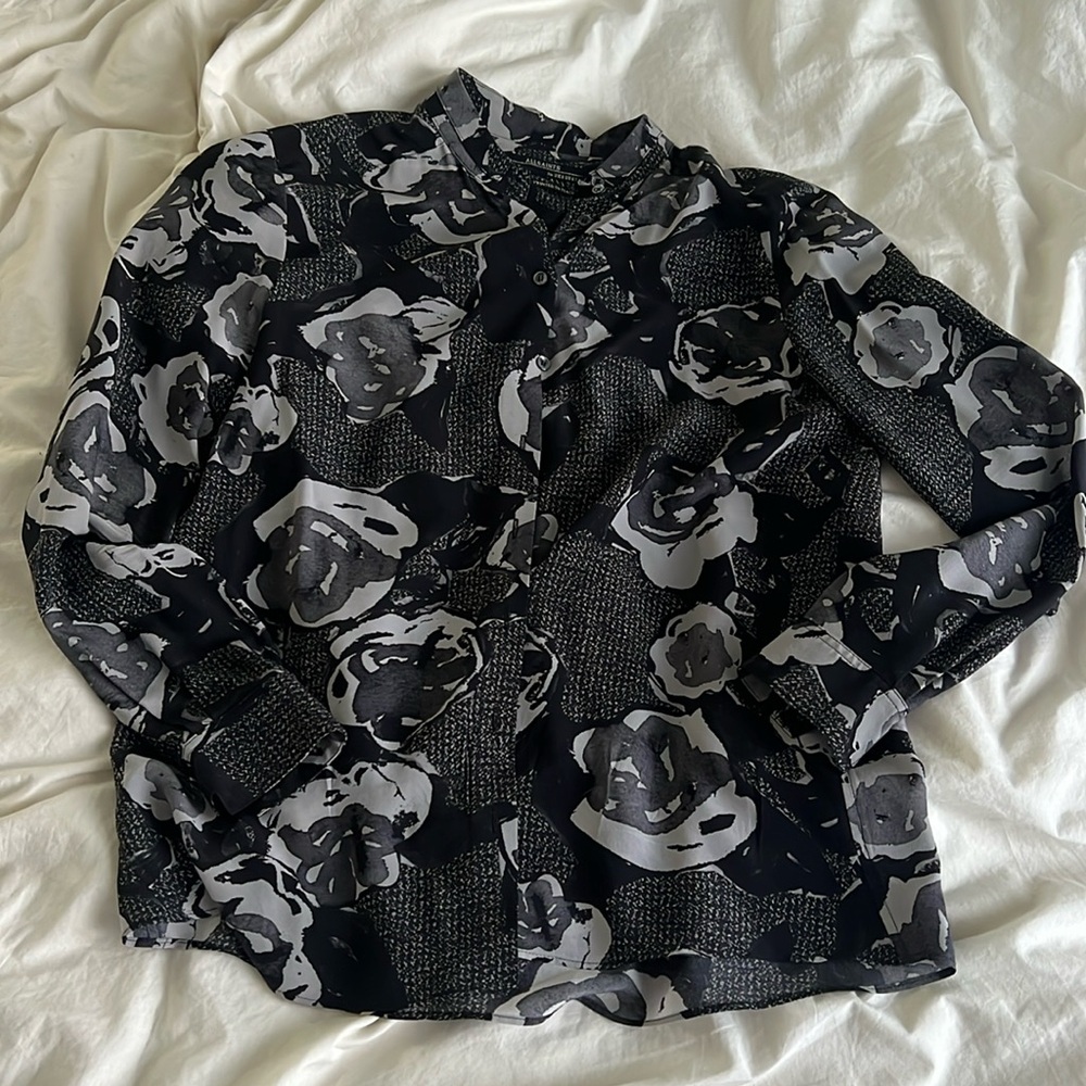All Saints 100% silk button down. Size US 4.